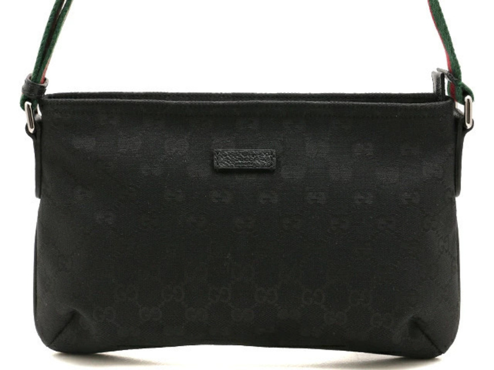 Gucci Shoulder Bag GG Canvas Black